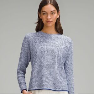 SOLD Lululemon Silk Blend Sweater in Twice Blue